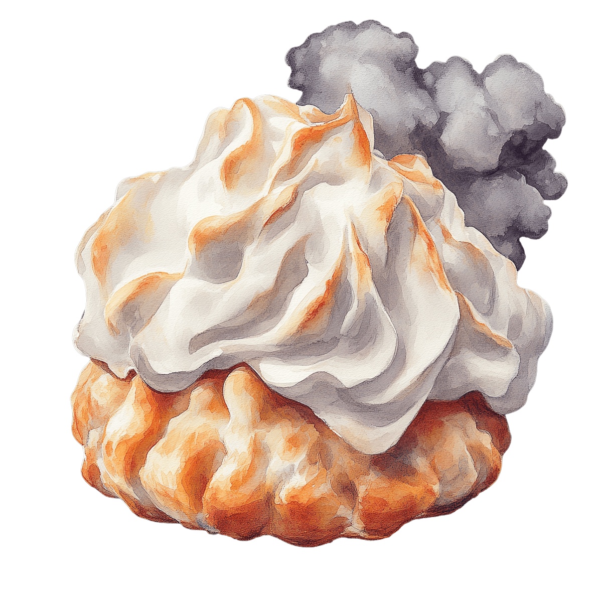 Cream-filled pastry with flaky golden layers and rich texture.