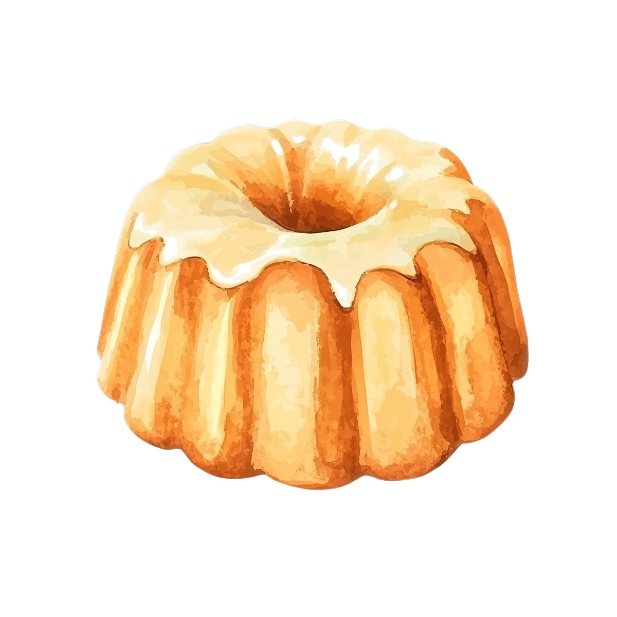 Bundt cake with icing, showcasing dessert details.