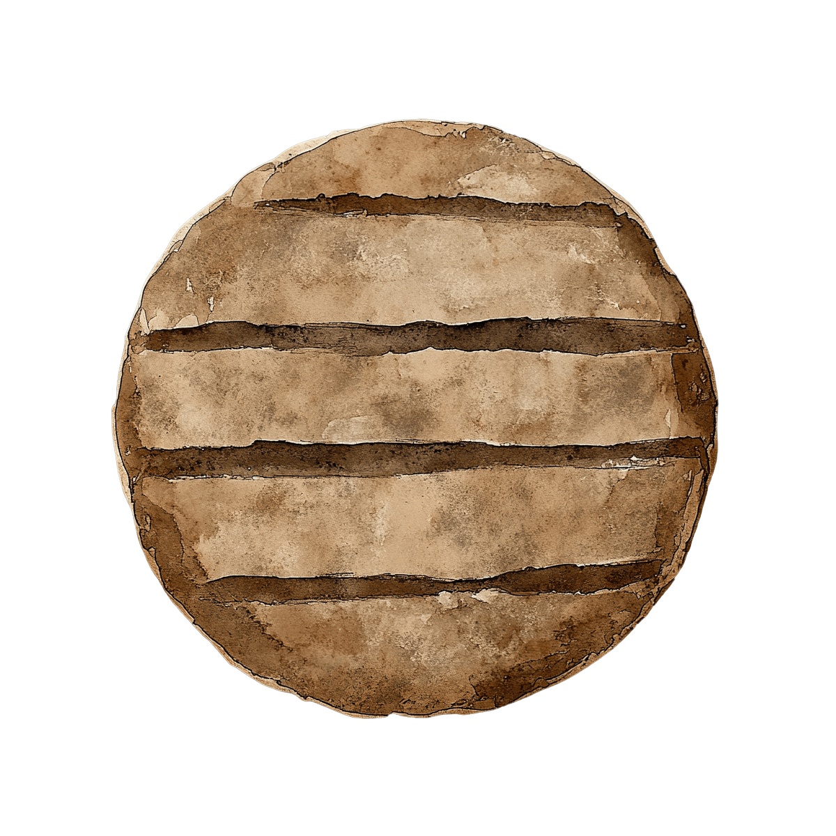 Peanut butter cookie clipart with a textured, round surface.